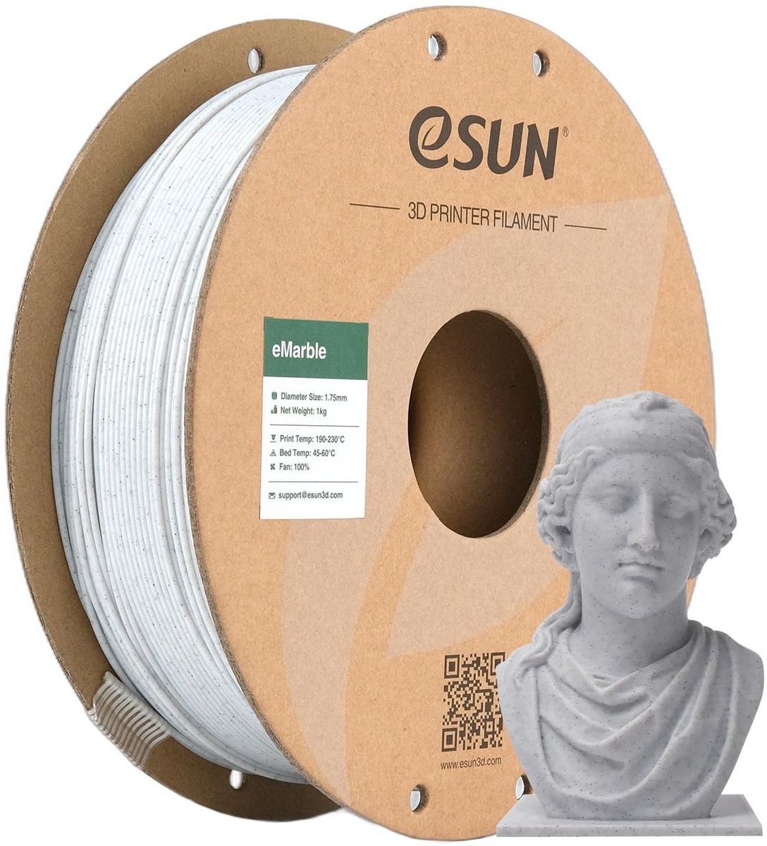 SolidKeus - Marble PLA Filament 1.75mm voor 3D Printers, 1KG Spoel