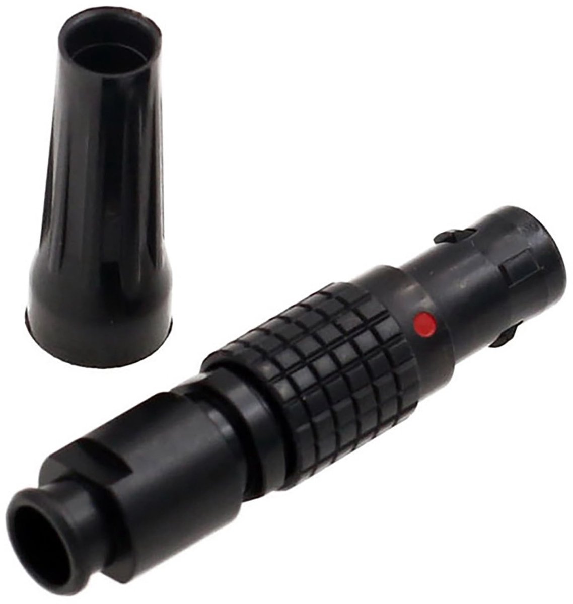 SolidKeus - Zwarte 4-pins Connector voor Kabel Plug, Compatibel met LEMO-type