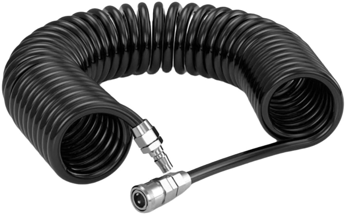 SolidKeus - 9 Meter PU Compressed Air Spiral Hose