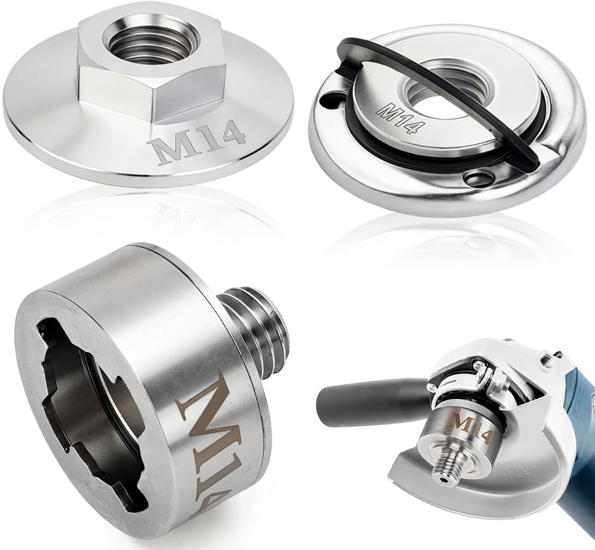 SolidKeus - Set van 3 X-LOCK Adapters voor M14 Draad met Snelsluiting