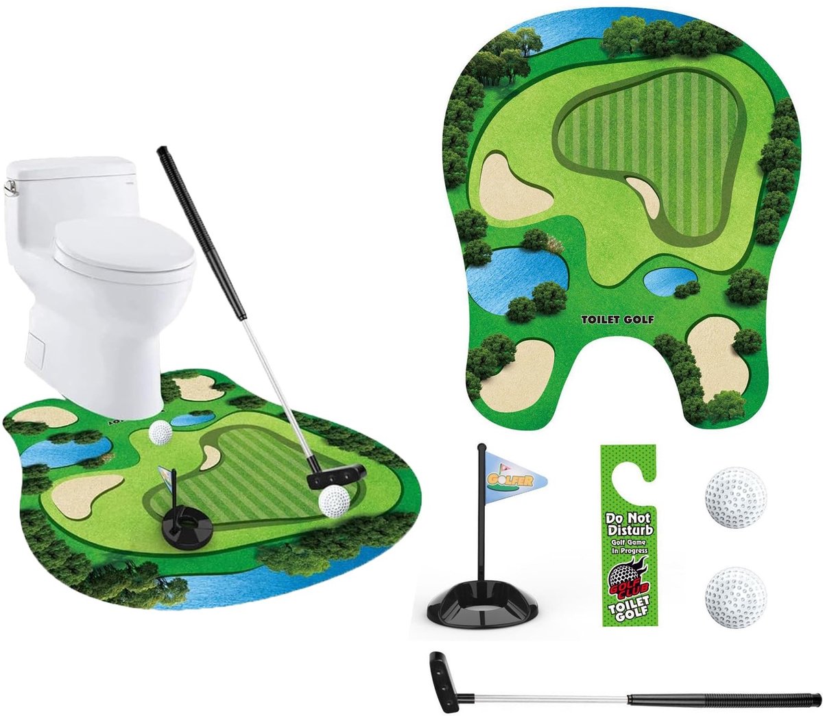 SolidKeus - Mini Golfset voor in de Badkamer
