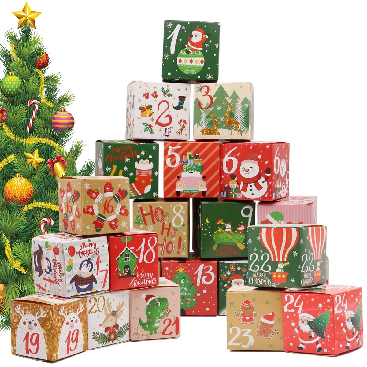 SolidKeus - DIY Adventskalender met 24 Vulbare Dozen