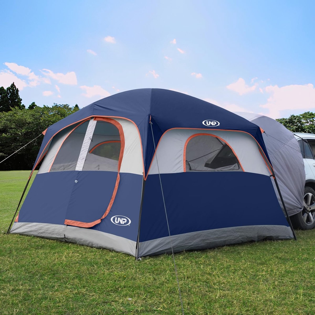 SolidKeus - Ruime SUV Tent voor 6 Personen met Waterdichte Regenhoes