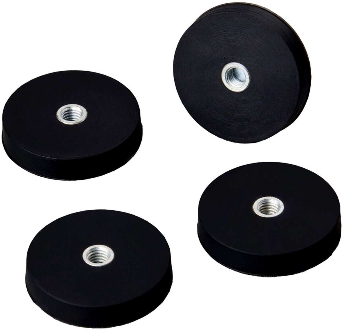 SolidKeus - Set van 4 Neodymium Magneten met Rubber Coating