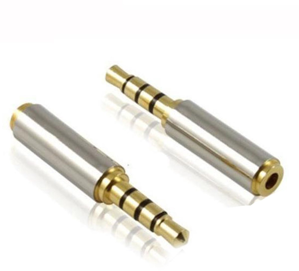 SolidKeus - 2 Stuks 3.5mm naar 2.5mm Hoofdtelefoonadapter