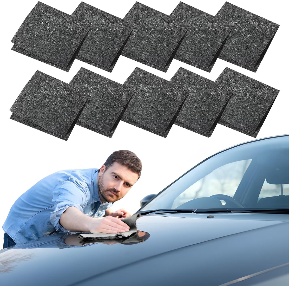 SolidKeus - Set van 10 Nano Krasverwijderingsdoeken voor Auto's