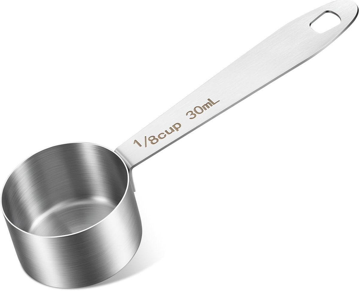 SolidKeus - RVS Koffielepel 30ml - 1/8 Cup Maat - 2 Eetlepels