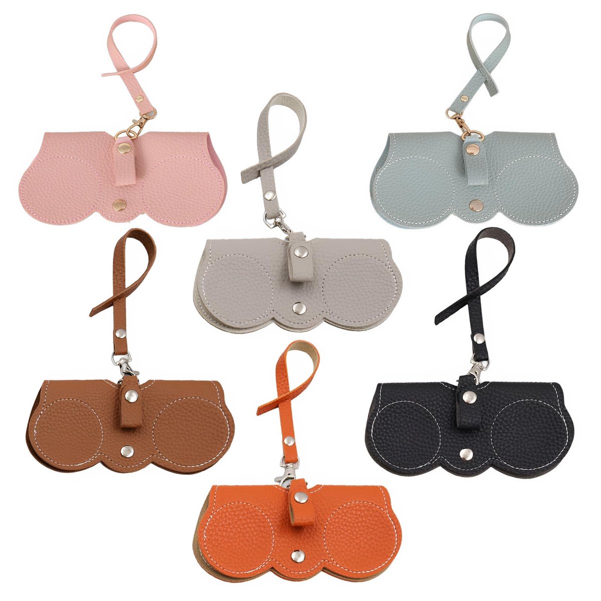 SolidKeus - 6 Stuks Mode Zonnebril Etui voor Dames en Heren
