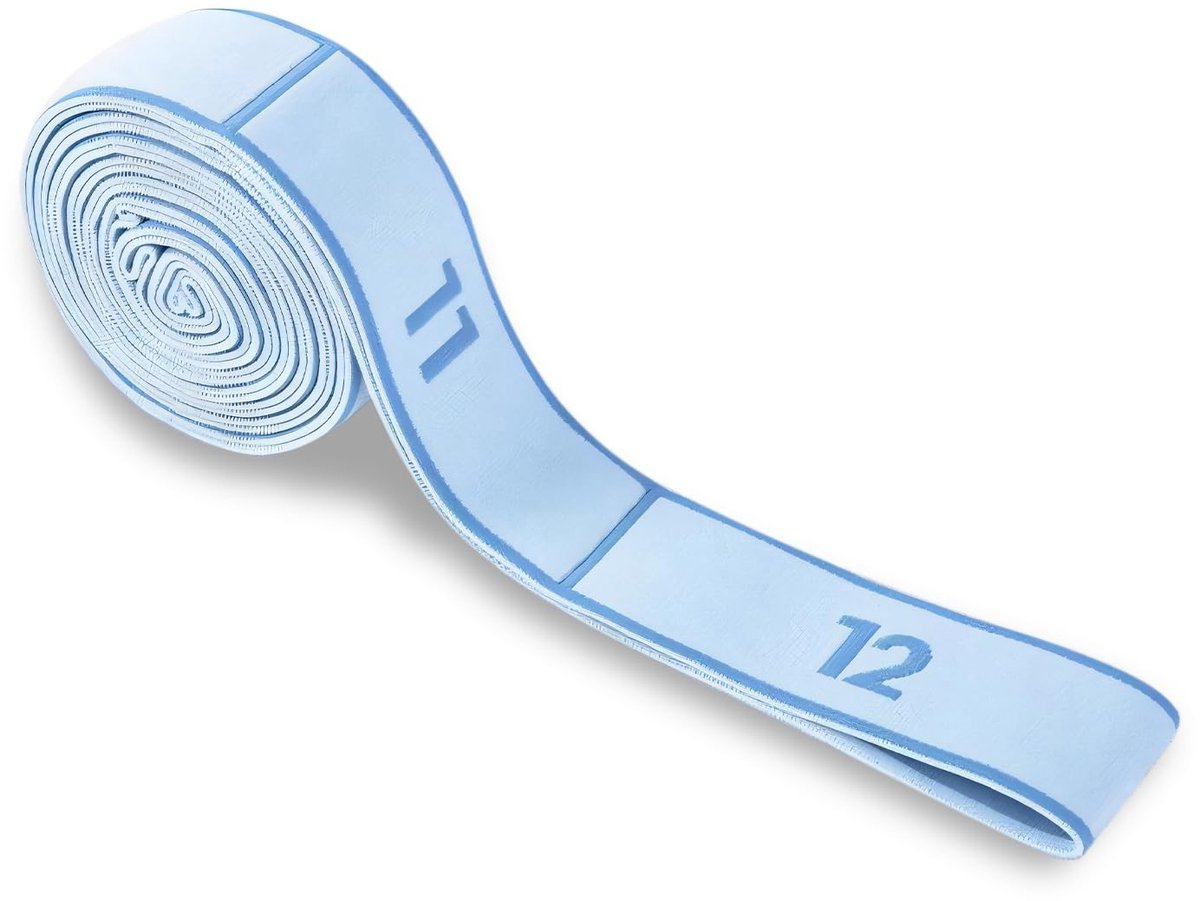 SolidKeus - Elastische Pilatesband met 12 Lussen voor Yoga en Fitness