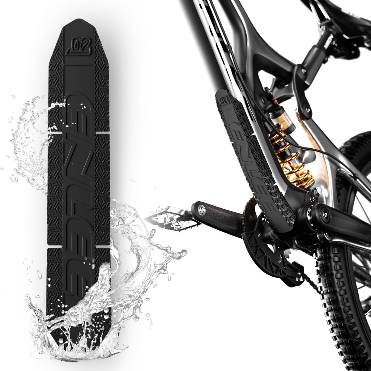 SolidKeus - Silicone Fietsframe Bescherming voor MTB en E-Bike