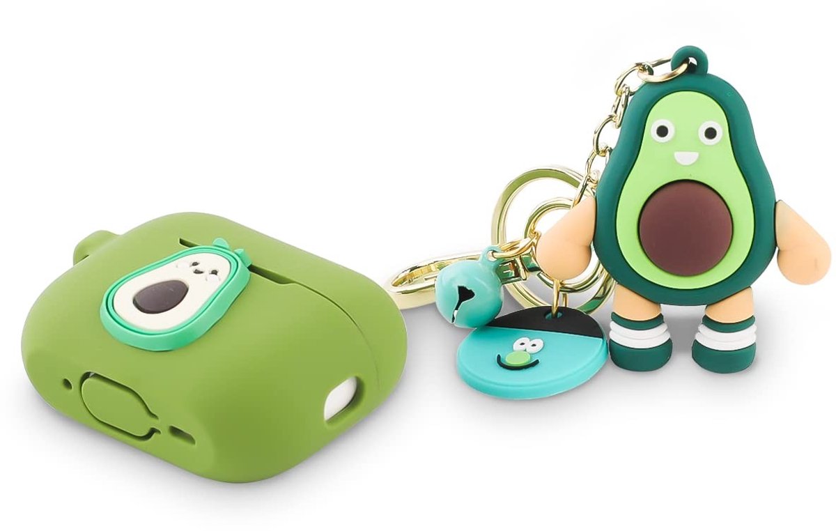 SolidKeus - Silicone Hoes voor Airpods Pro met Avocado Ontwerp