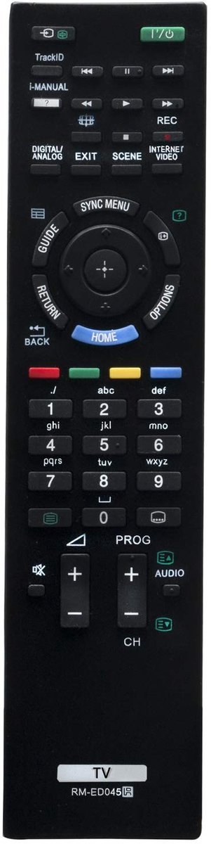Omgoods - Vervangende Afstandsbediening Compatibel met Sony TV