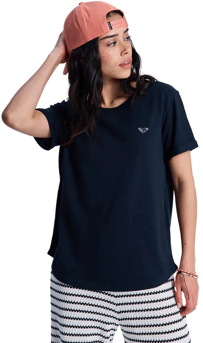 Roxy Ocean Wave Regular Fit T-shirt Met Korte Mouwen M Vrouw Antraciet