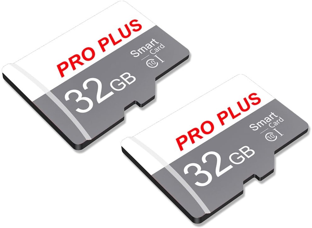 Omgoods - 2 Pack SD Geheugenkaart van 32GB met SD Adapter voor Diverse Apparaten