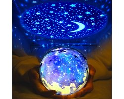 Universe Projector Night Light, Romantic Starry Sky & Ocean Sea Projection Lamp with 6 Replaceable Projection Films, Rotating Star Projector Decor Lamp for Bedroom, Perfect Birthday Holiday Gift for Children