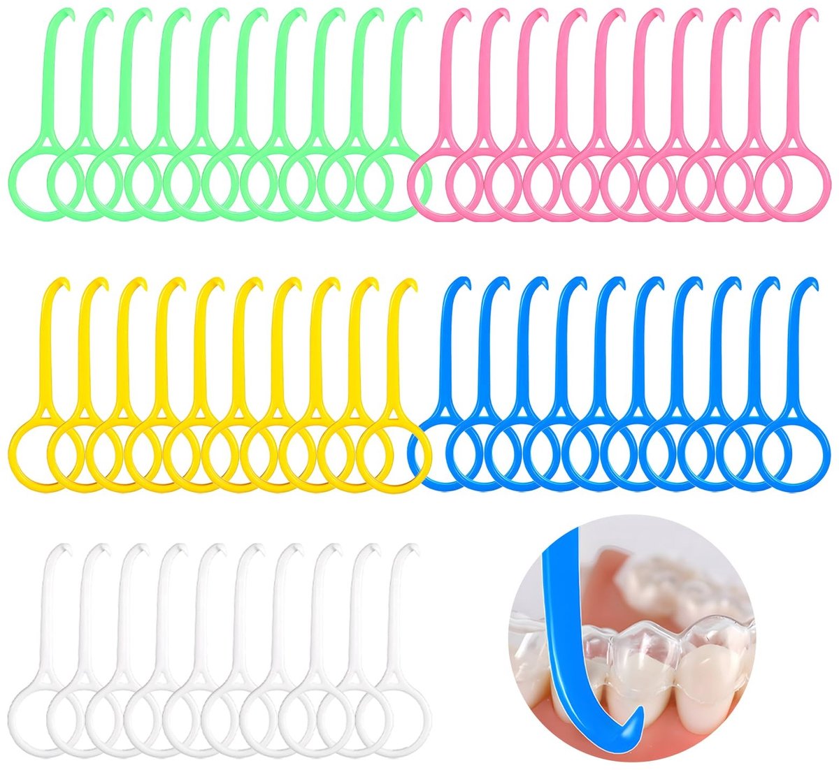 Omgoods - 50 Stuks Verwijdertools voor Tandheelkundige Apparaten