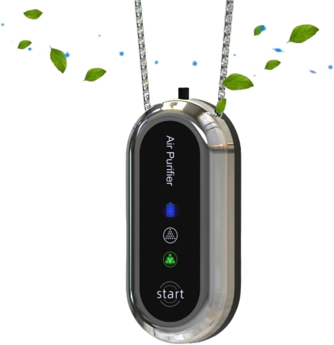 Draagbare luchtreiniger, draagbare mini negatieve ionisator als persoonlijke halskettingluchtreiniger, oplaadbaar voor buiten, reizen, auto en thuisgebruik