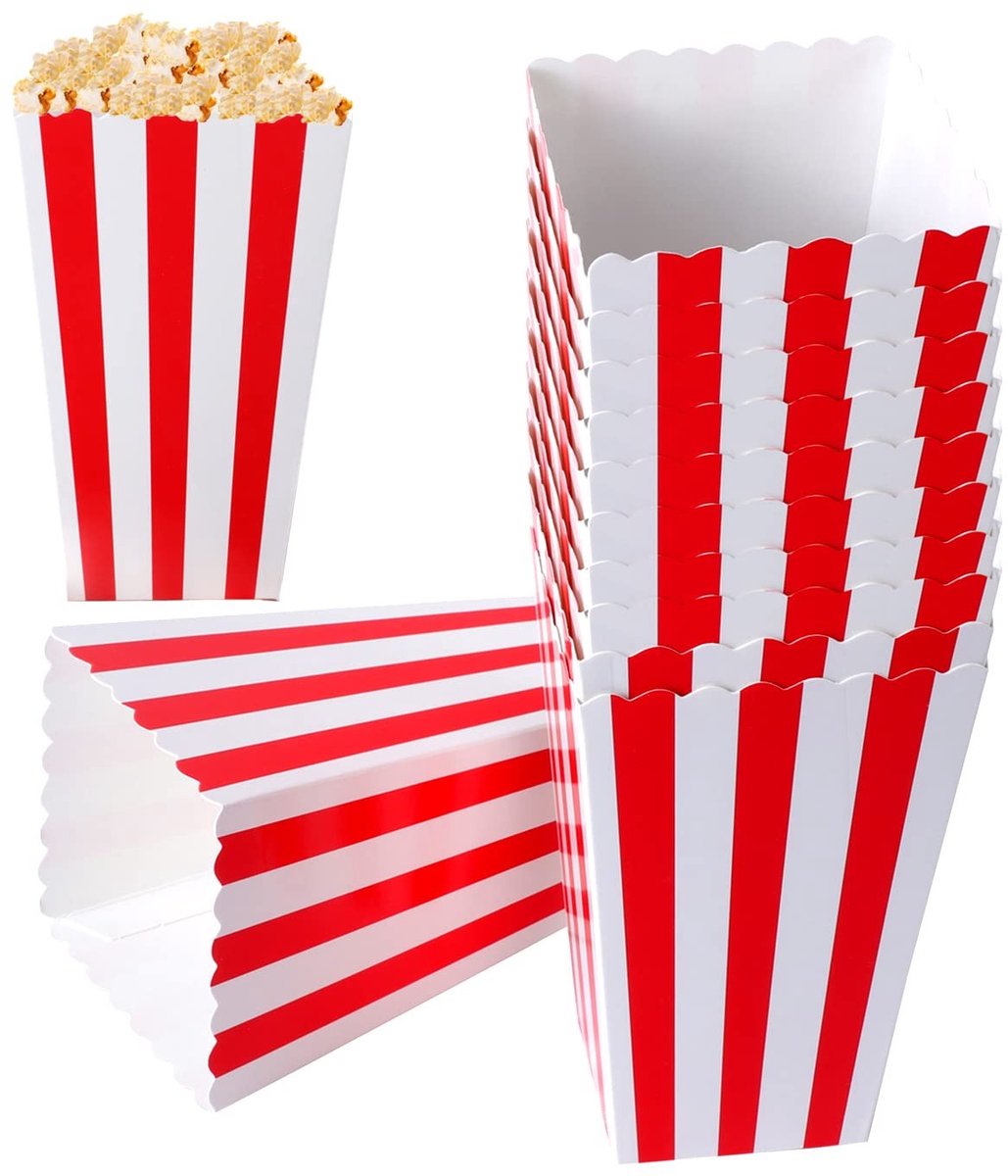 SolidKeus - Set van 20 Popcorn Dozen voor Snacks en Feestjes