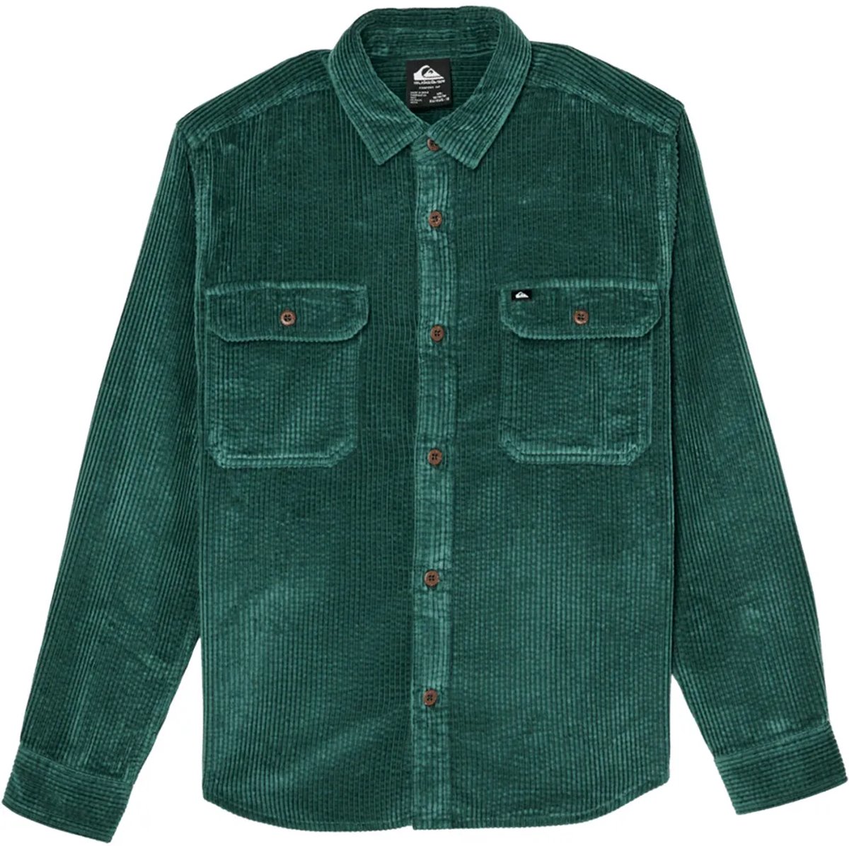 Quiksilver Venture Cord Overhemd Met Lange Mouwen Groen 16 Years Jongen