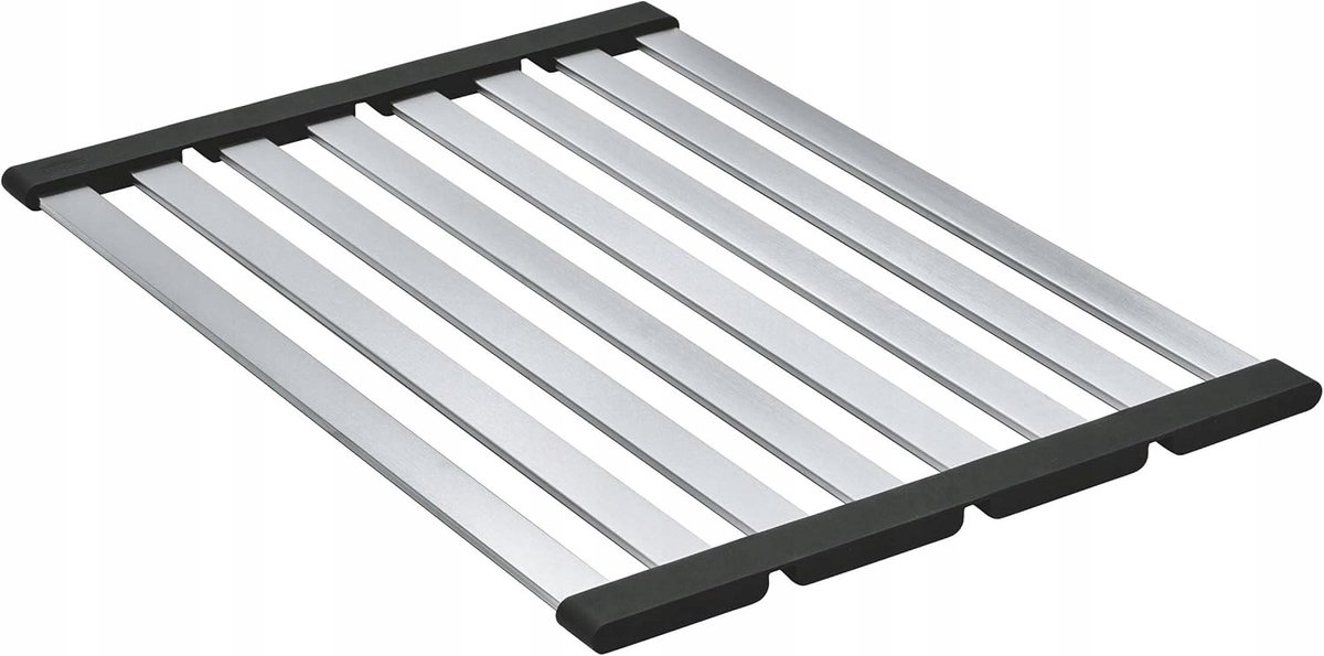 Merkloze RVS Afdruiprek voor Spoelbak - 50x32.5cm - Inklapbaar