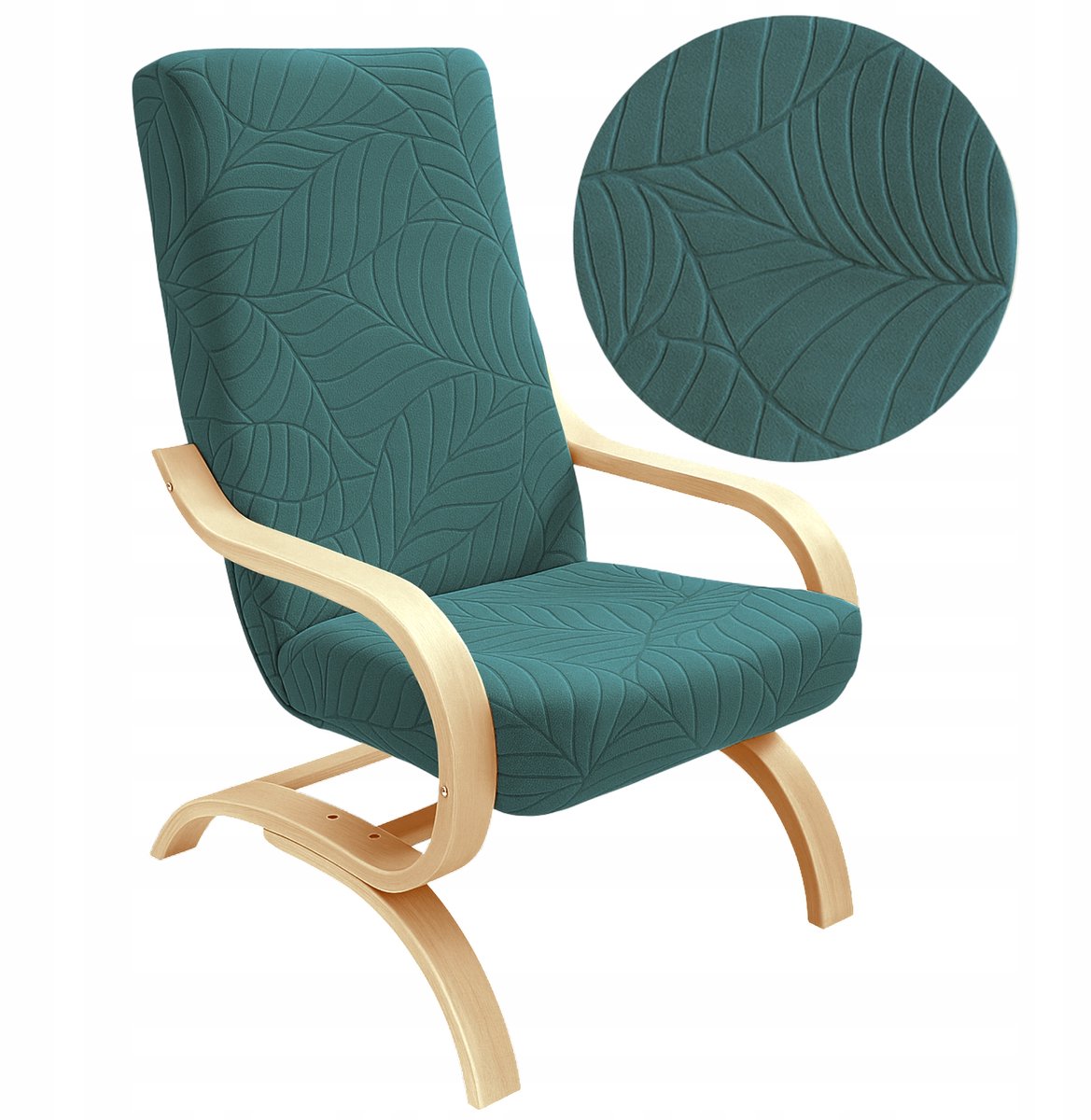 Elastische Stoelhoes Fink Groen Jacquard Bladeren - Bescherming en Stijl