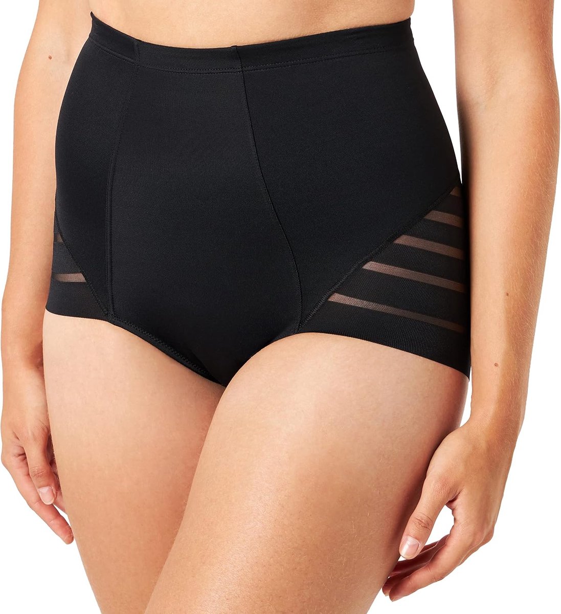 Diam's Control Medium damesslip met hoge taille, plat buikeffect x1, zwart, 48