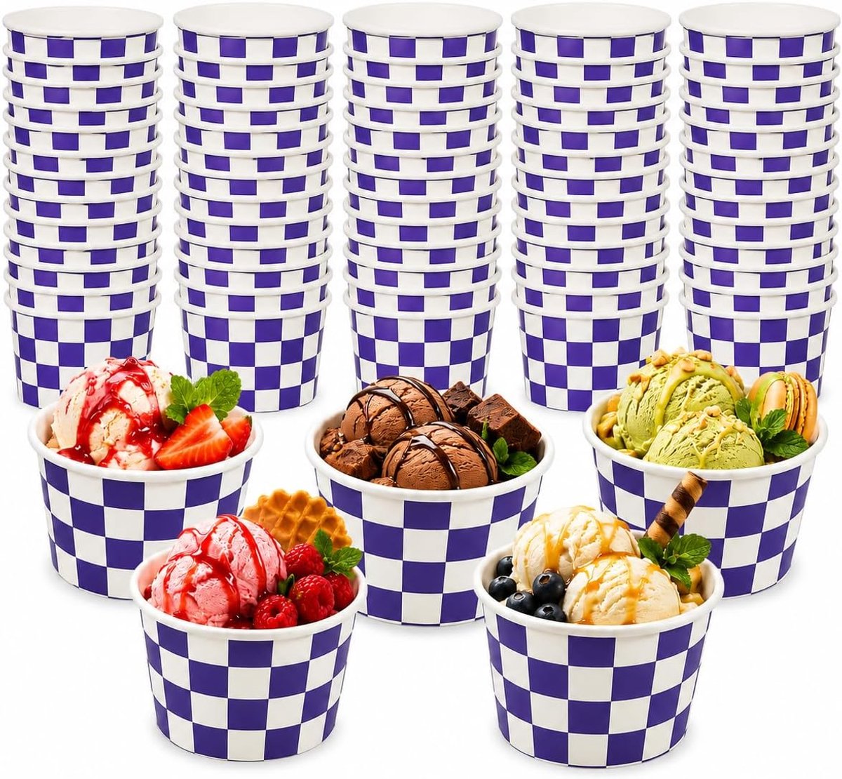 Ijsschaal, taartbeker, dessertbeker