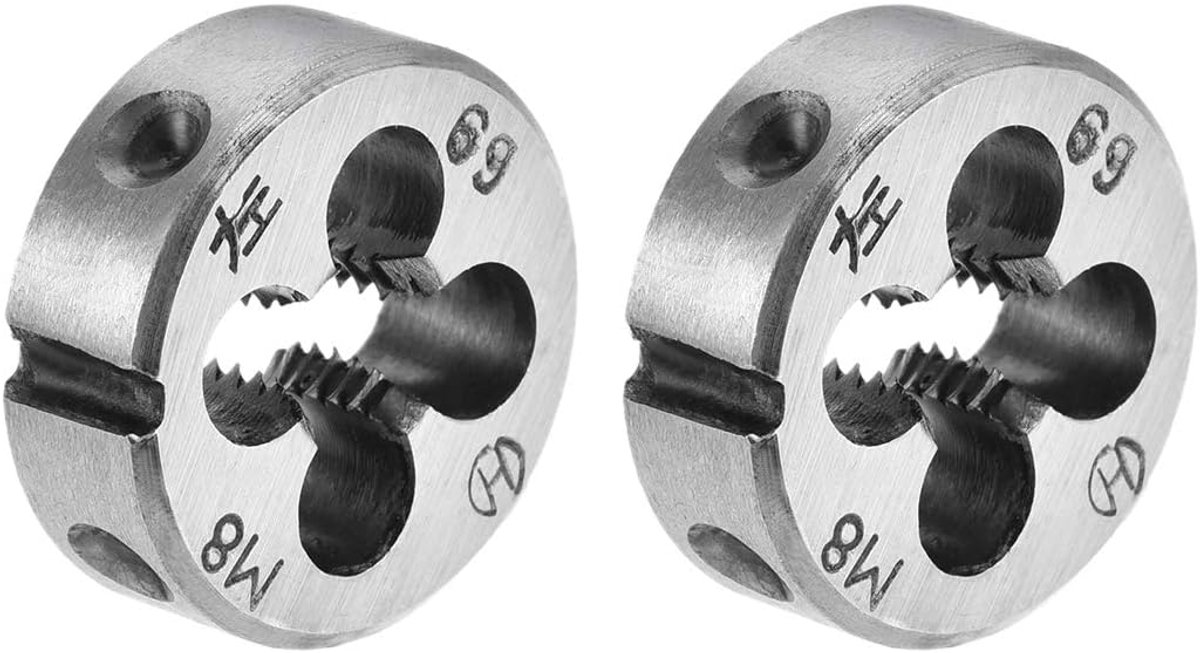 Ronde snij-ijzermachines, linkse schroefdraad, gelegeerd gereedschapsstaal M8