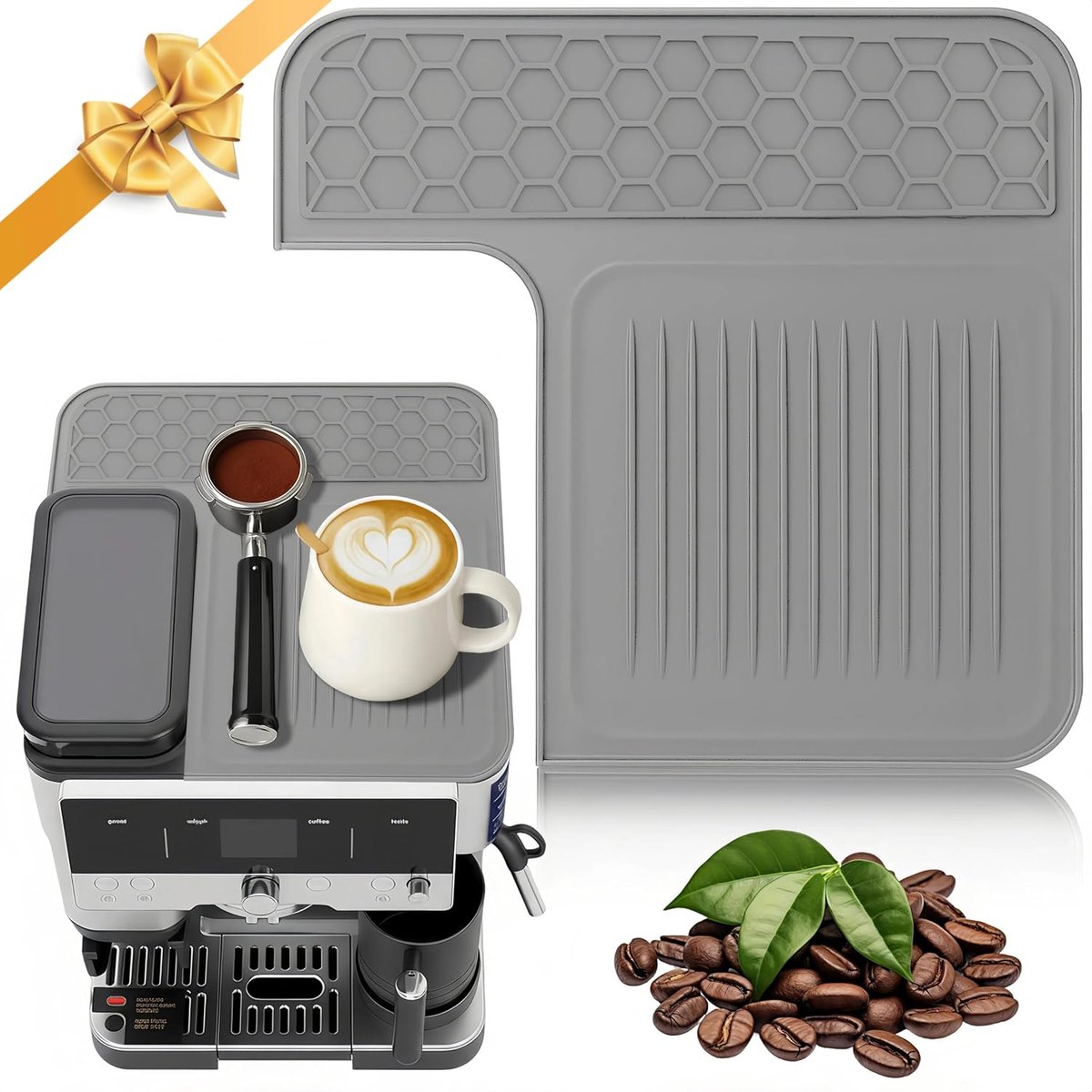 Topmat voor Ninja Luxe Cafe Espressomachine ES601, beschermt bovenoppervlak, anti-kras, gemakkelijk schoon te maken, waterdicht, hittebestendig, antislip siliconen koffiemachine mat voor Ninja Luxe