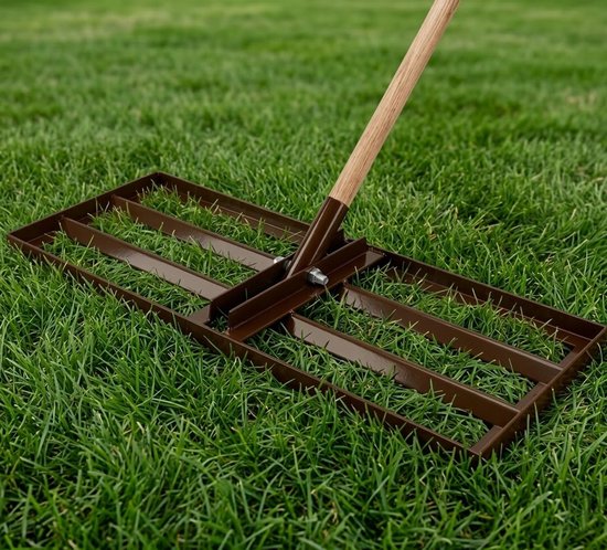Merkloos Nivelleerhark voor Tuin en Grond Egaliseren — afbeelding 4