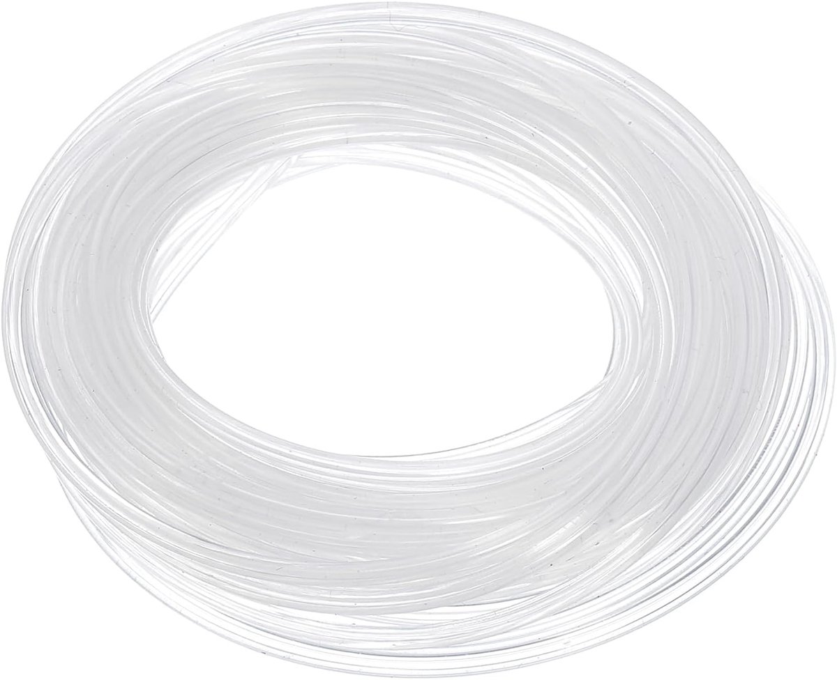 Siliconen slang, 1,5 mm ID x 2,5 mm OD 16,4 voet lange flexibele zuivere siliconen slang, slangslang voor thuisbrouwen, aquaponica, luchtslang, irrigatie