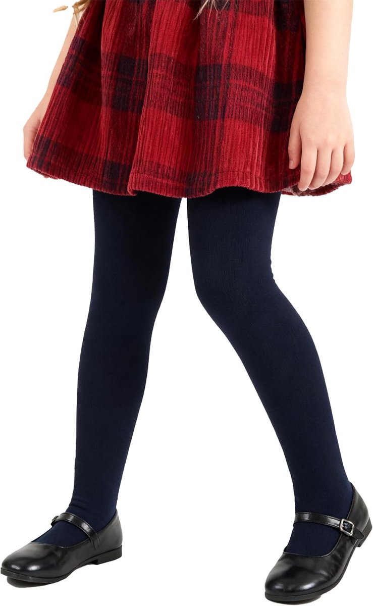 Meisjes Winter Panty Dikke Fleece Gevoerde Rekbare Zachte Panty Schooluniform