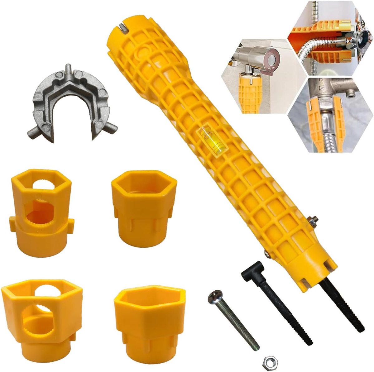14-in-1 kraansleutel, kraansleutel, multifunctionele kraansleutel, kraansleutel, kraansleutel, waterkraan, voor wastafel, wastafel, keuken, sanitair