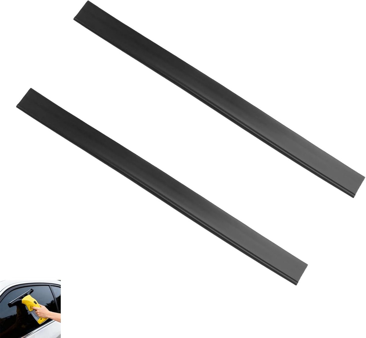 2 stuks afzuiglippen voor raamstofzuiger, 280 mm, compatibel met Kärcher WV1 WV2 WV5 WV50 WV55 WV60 WV75, vervanging voor rubberen raamtrekker, reserveaccessoires voor reiniging