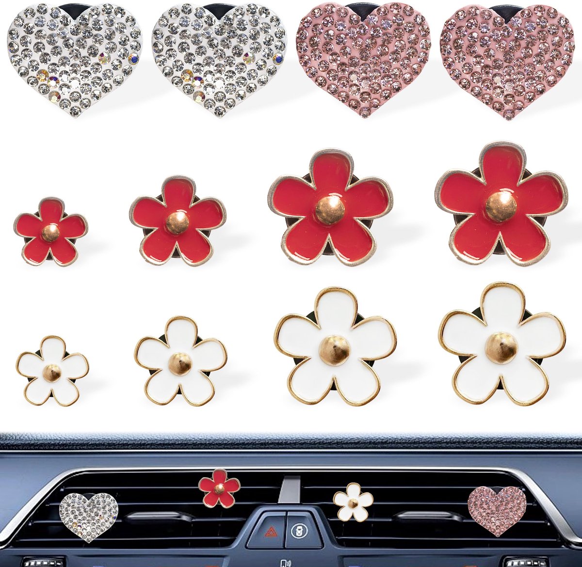SolidKeus - Auto Luchtverfrisser Clips, 12 Stuks