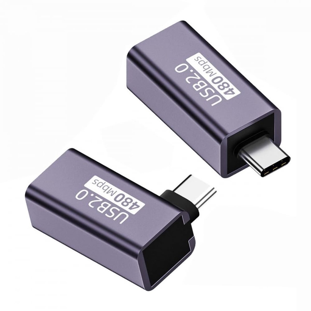 SolidKeus - 2x USB 2.0 B Vrouwelijke naar Mini en Micro Male Adapter