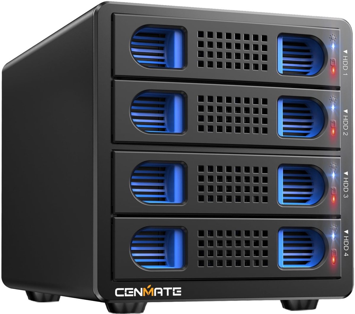 SolidKeus - 4-Bay Hard Drive Enclosure voor 2.5/3.5 inch HDD/SSD