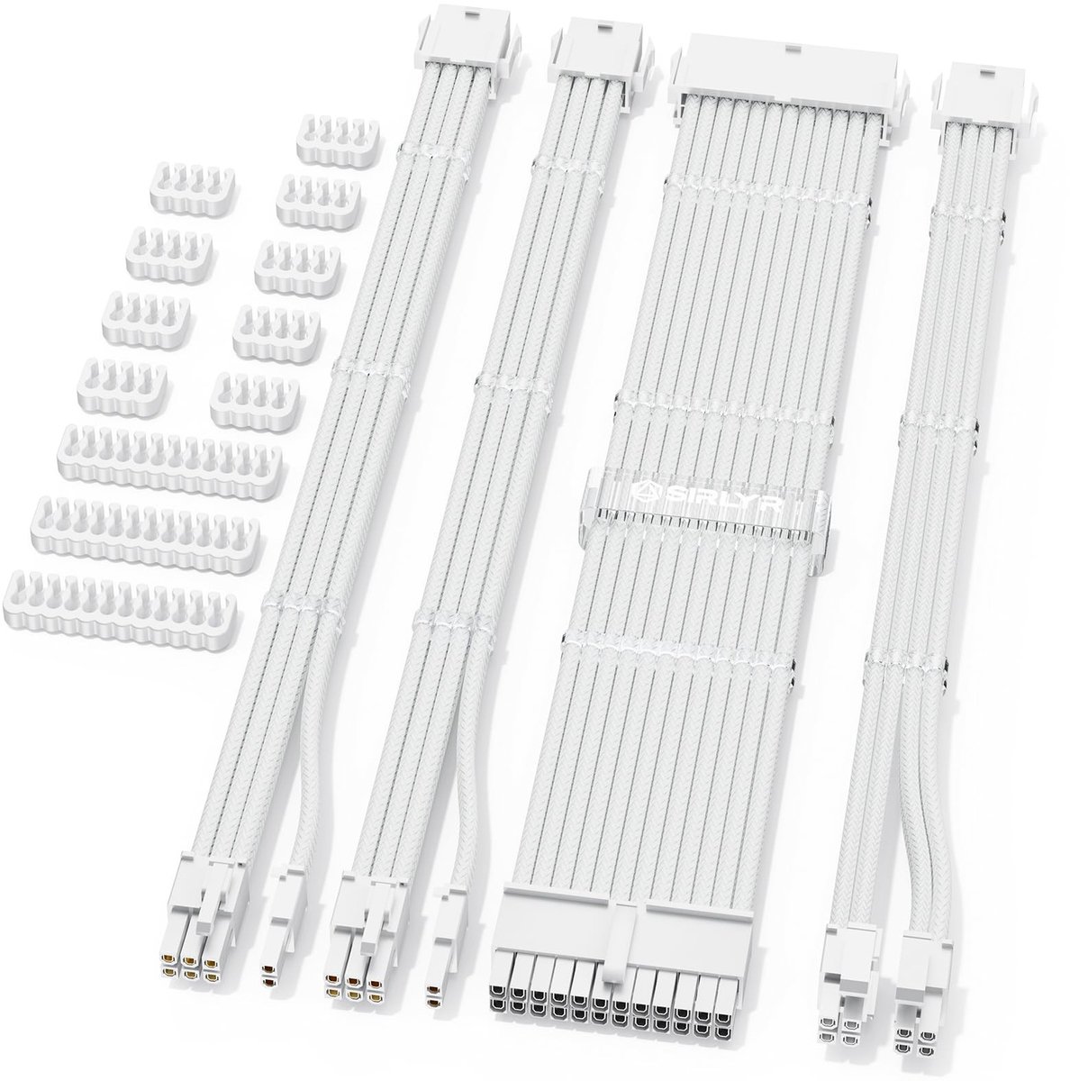 SolidKeus - PSU Kabel Verlengset met Nylon Katoen voor PC