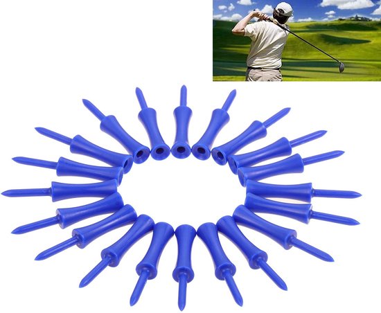 SolidKeus - Set van 100 Stuks Plastic Golf Tees met Hoogtecontrole van Solidkeus — afbeelding 4