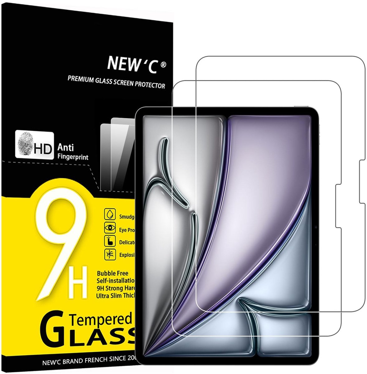 SolidKeus - 2 Stuks Tempered Glass Screen Protector voor iPad Air 2026 11 inch