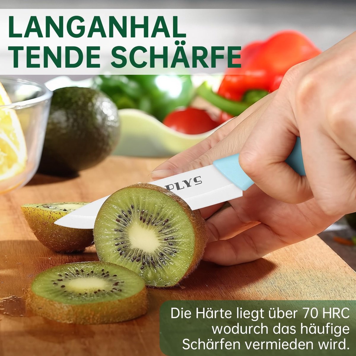 SolidKeus - Set van 2 Keramische Messen: Koksmes 15.5 cm en Fruitmes 10.7 cm