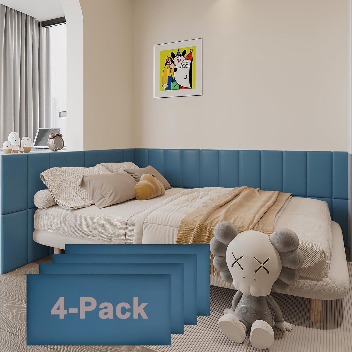 SolidKeus - Anti-Collisiewandpanelen voor Kinderen (4 Stuks)