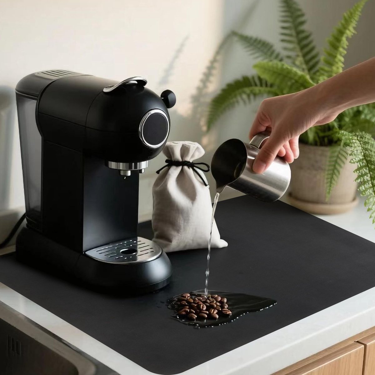 SolidKeus - Absorberende Dripmat voor Koffiezetapparaat en Keuken (40x30 cm)