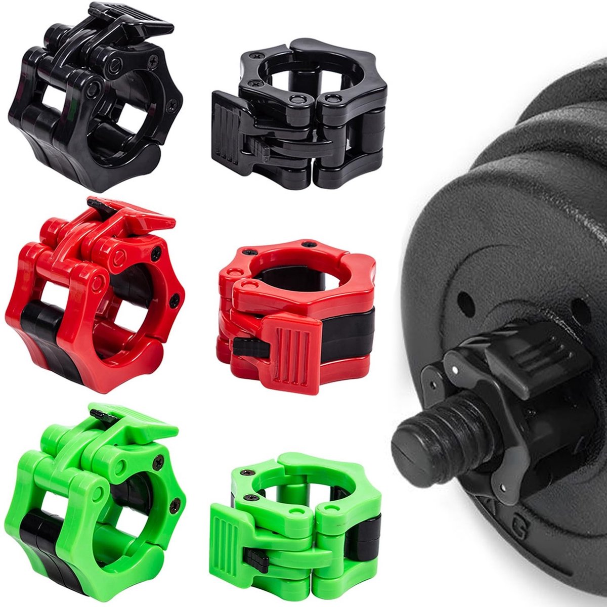 SolidKeus - Set van 6 Dumbbell Klemmen voor Krachttraining
