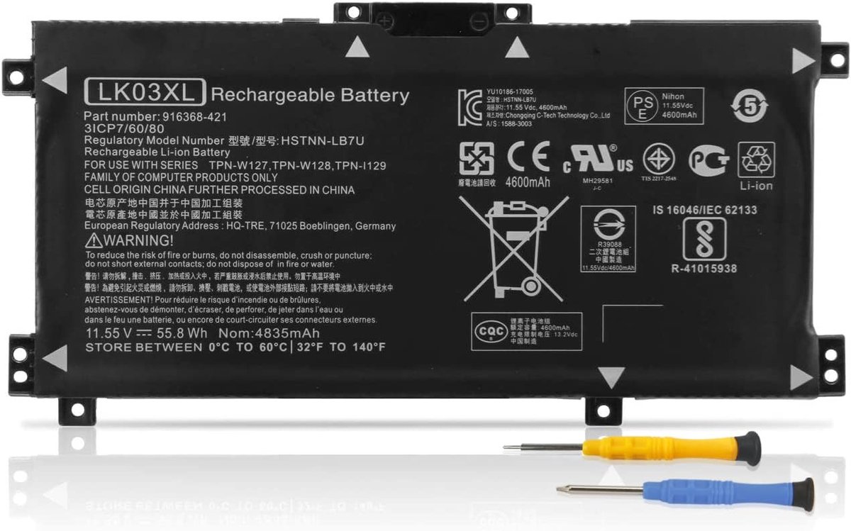 SolidKeus - Laptop Accu voor HP Pavilion en Envy Series