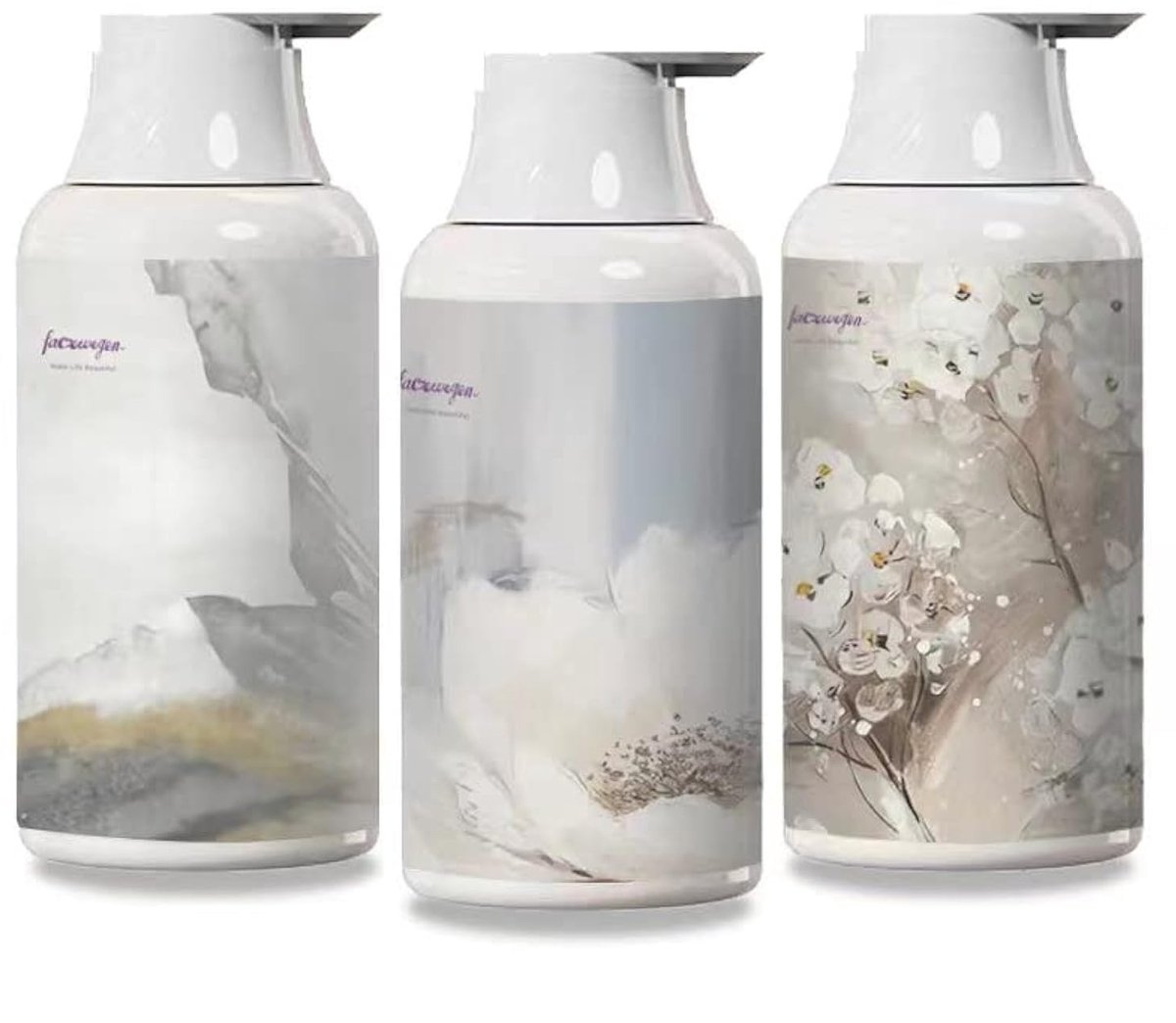 SolidKeus - Set van 3 Lege Flessen met Pomp en Labels