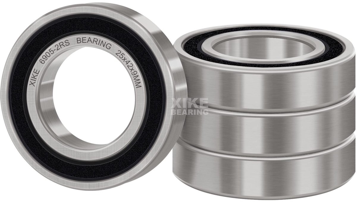 SolidKeus - Set van 4 Kogellagers 6905-2RS 25x42x9mm met Rubber Afdichting