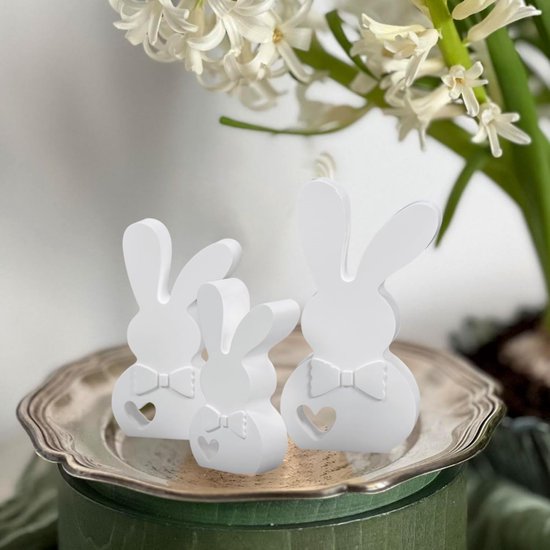Gietvorm voor Pasen, hazenvorm voor knutselen en decoratie, lente, doe-het-zelf gietvorm — afbeelding 3