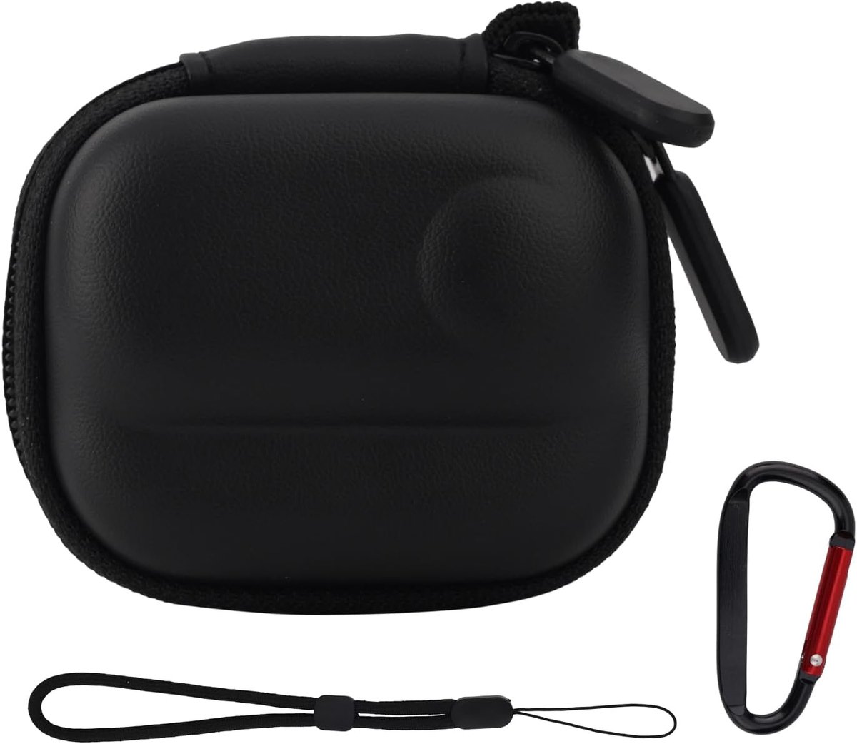 Draagtas voor Insta360 GO 3/GO 3S, Harde Schaal Opbergtas Mini Beschermhoes Draagbare Reistas met Karabijnhaak en Polsband voor Camerascherm Lenskap Bescherming