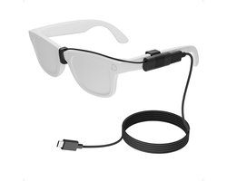Cable Compatible with Ray-Ban Meta Smart Glasses, Segmented Design USB-C to Pin Cord, Fits Wayfarer, Headliner, Skyler Models, Fixed Cable Arm Support, 5V/0.1A Fast Charge